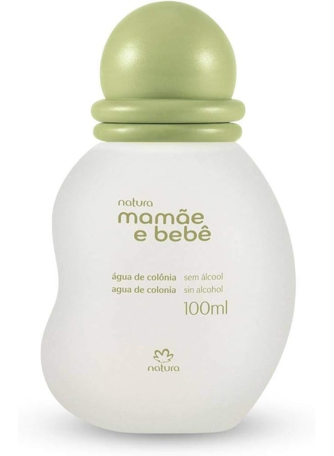 Natura - Mamãe e Bebê Mom & Baby Cologne | Gentle Fresh Scent for Babies | Alcohol-Free, Hypoallergenic, Pediatrician Tested, Vegan & Safe Daily Use - 3.4 fl oz (100 ml) - Image 1